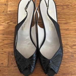 Bruno Magli vintage peep toe heels